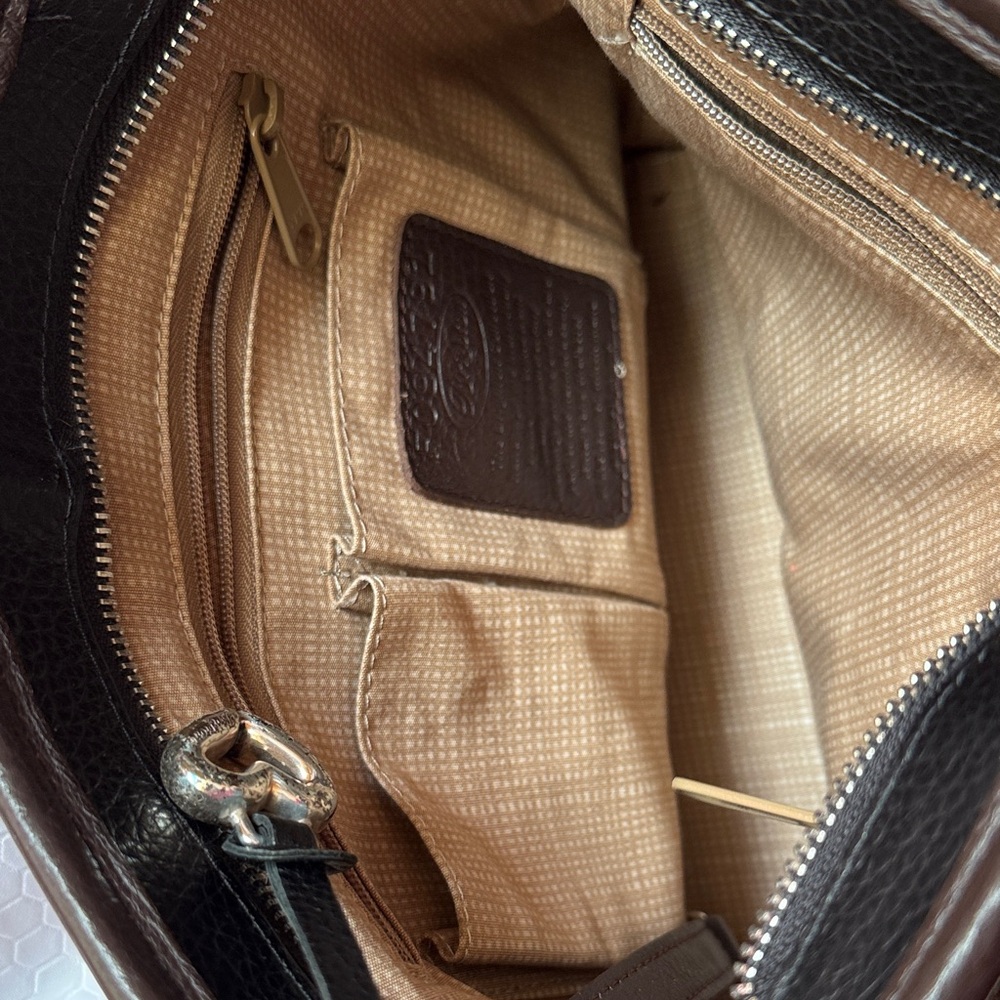 Brighton Black and Brown Heart Shoulder Bag - Picture 4 of 5